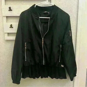 Cavalli Class Bomber Jacket - Black Medium